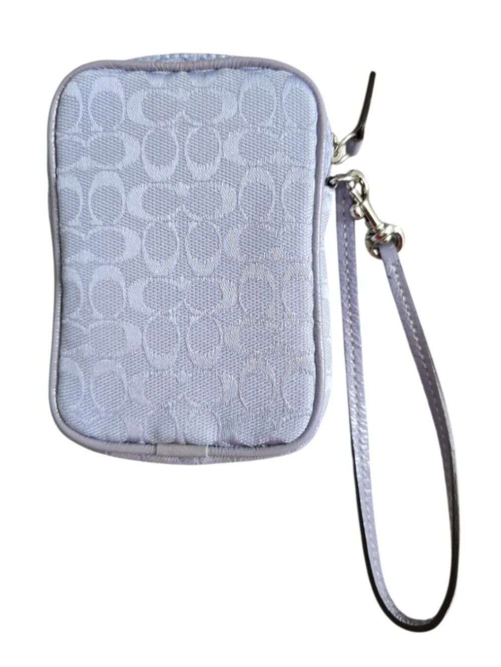 NWOT Coach Y2K Signature Lilac Digital Camera Wristlet Pouch - Picture 3 of 8